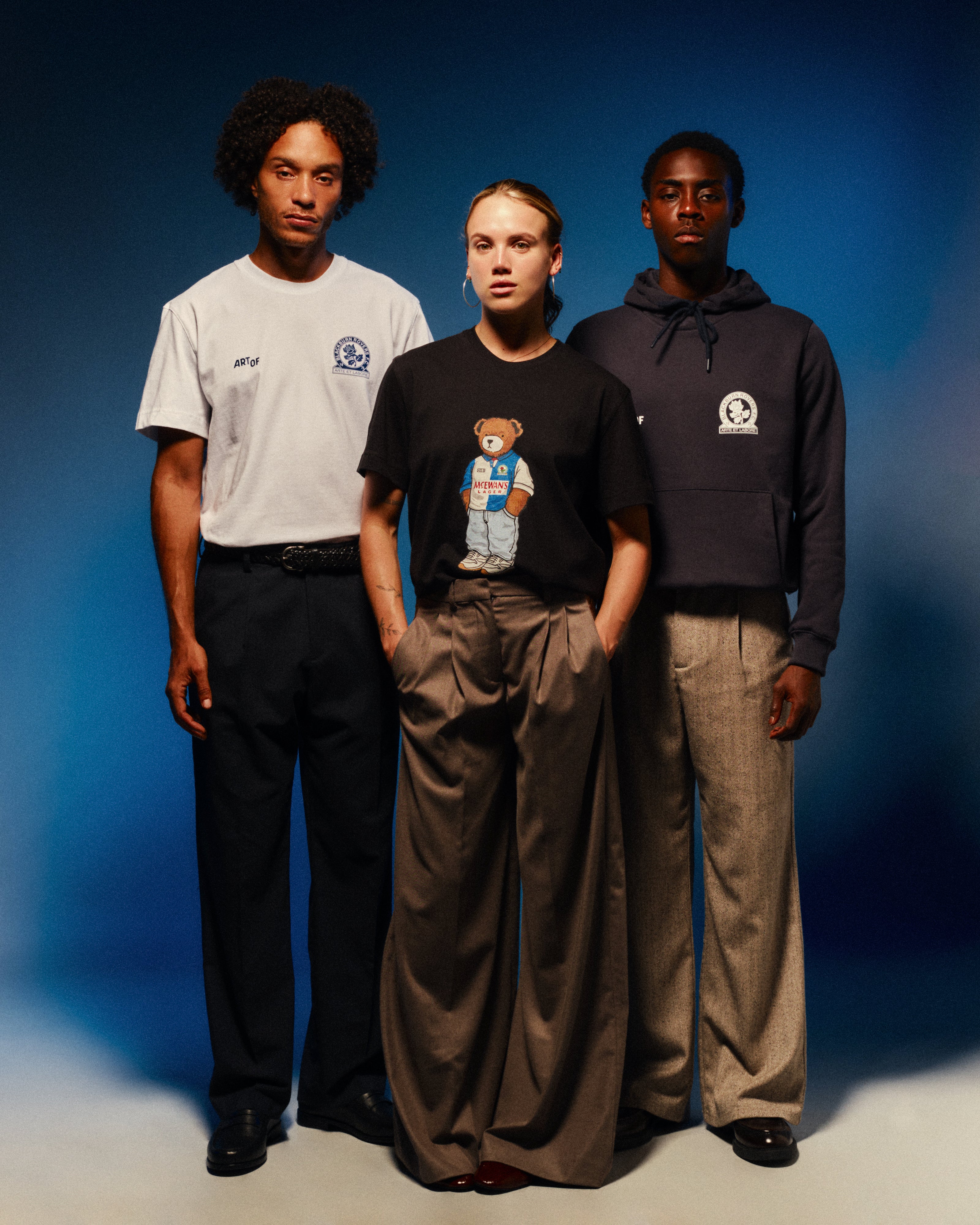 ART OF x Blackburn Heritage Hoodie | Navy Printed Football Sweat