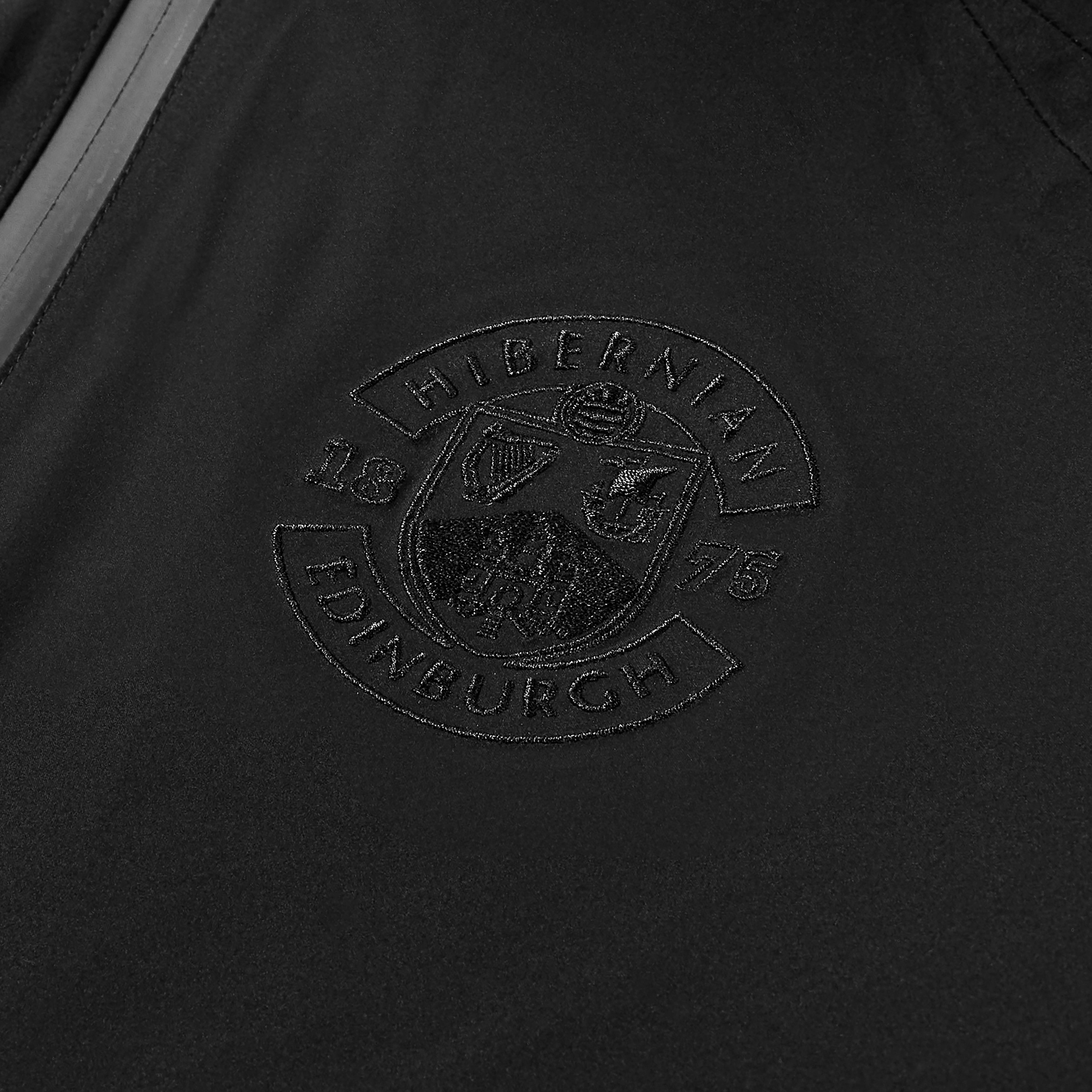 AOF Hibernian Shell Jacket | Black Coat | Art of Football