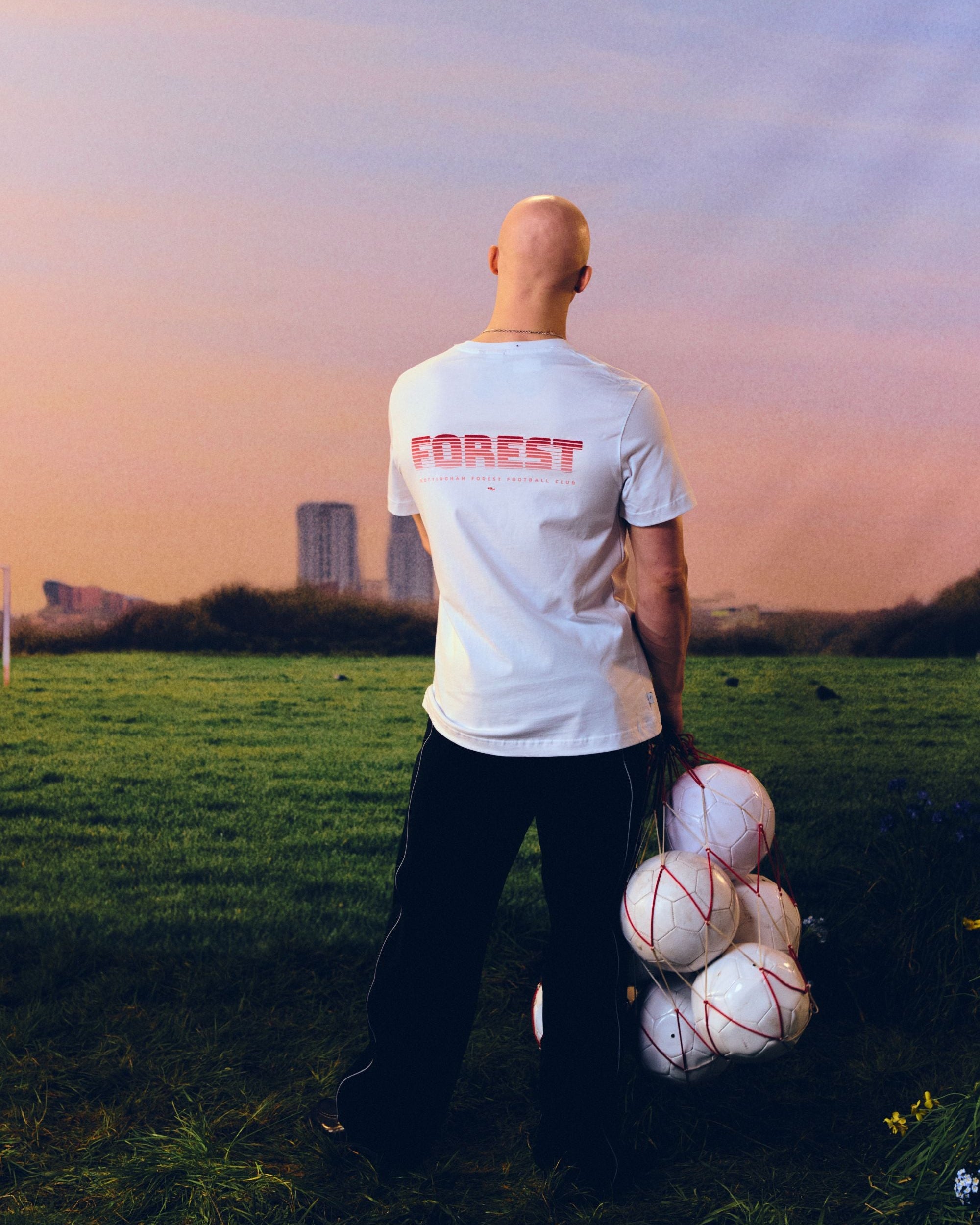 ART OF x Forest 00s Type Tee | NFFC White Graphic Football T-shirt