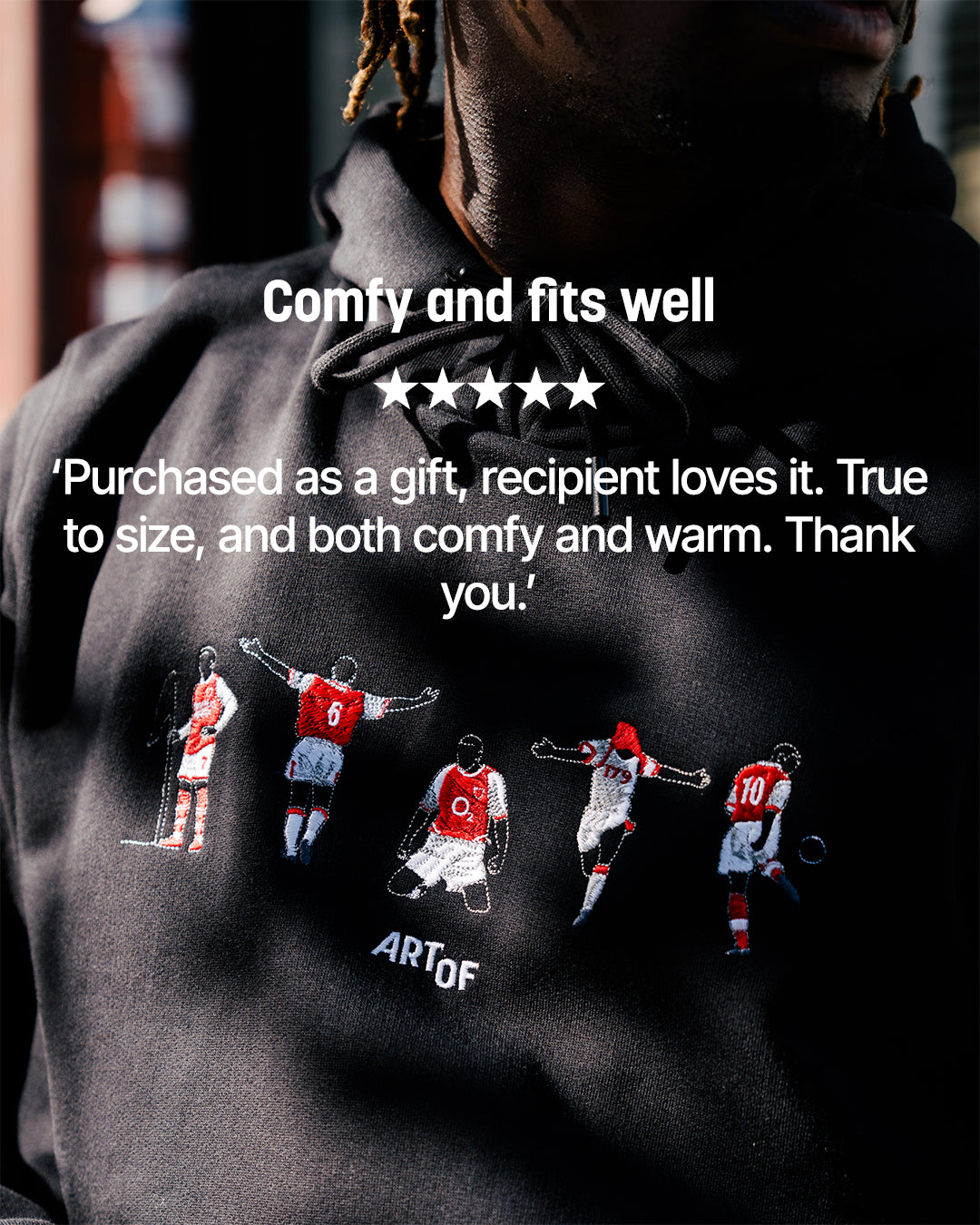 ART OF AFC Embroidered Icons Black Hoodie | Shop Football