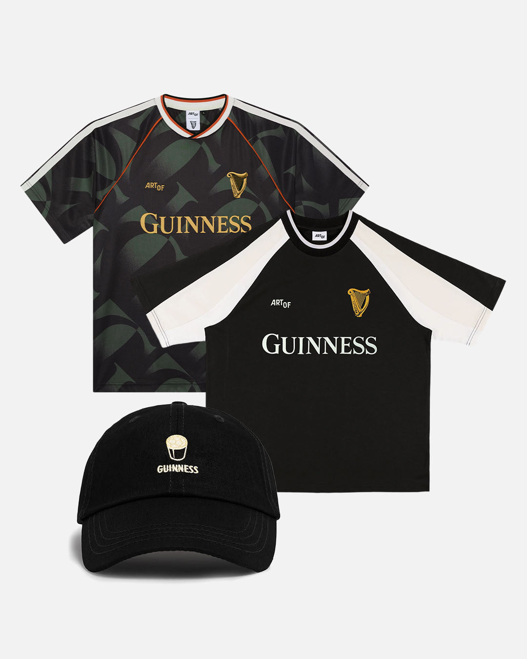 ART OF x Guinness Kit One Bundle Deal | Football Shirt, T-Shirt & Cap