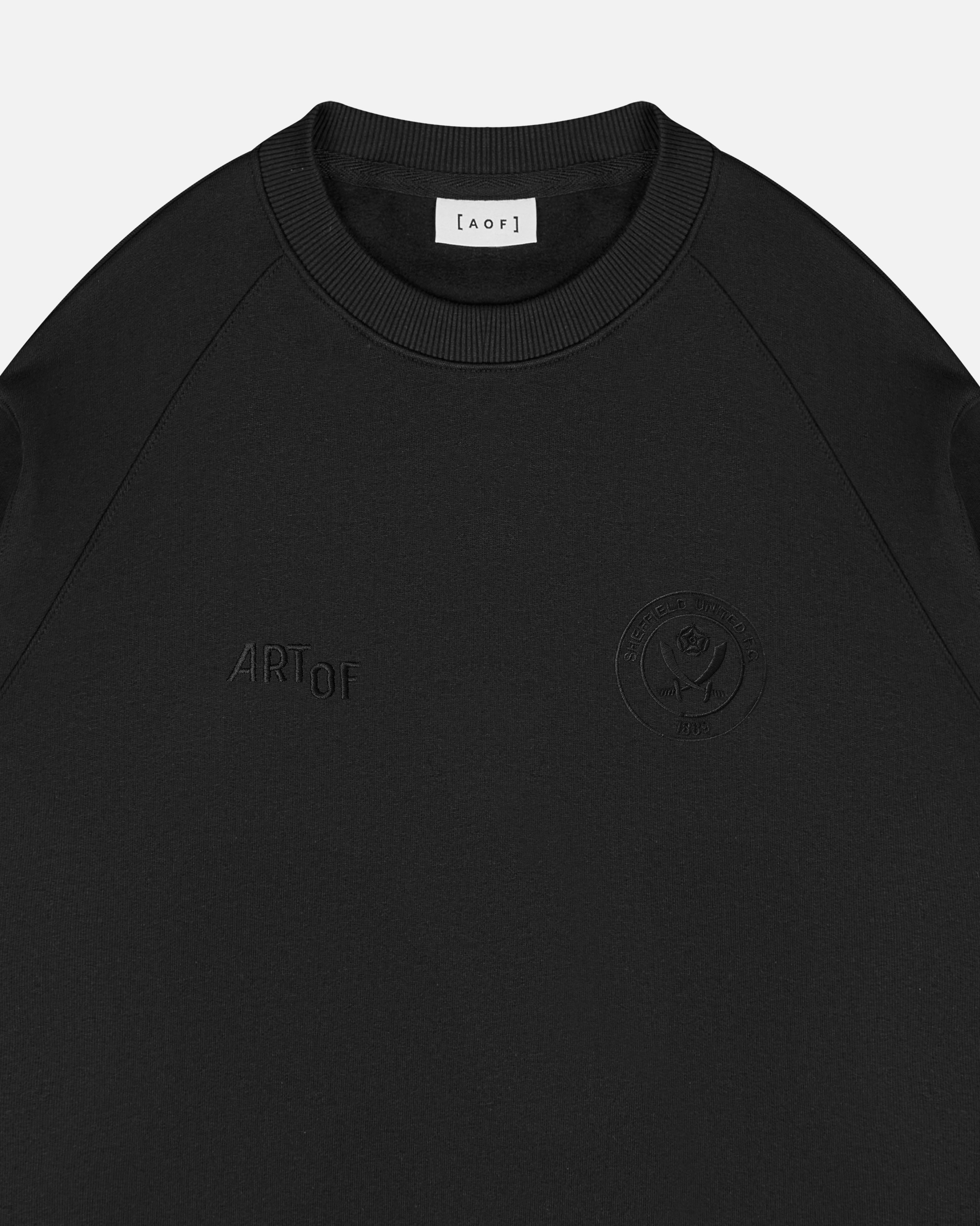 ART OF Football x Sheffield United Blackout Raglan Sweat | AOF x SUFC