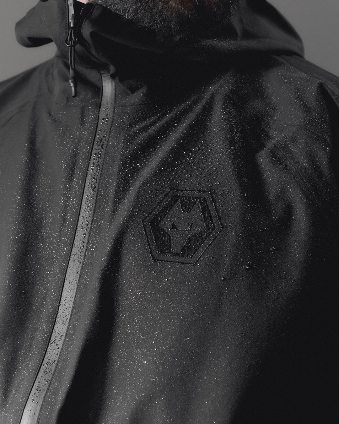AOF Wolverhampton Wanderers Shell Jacket | Black Coat