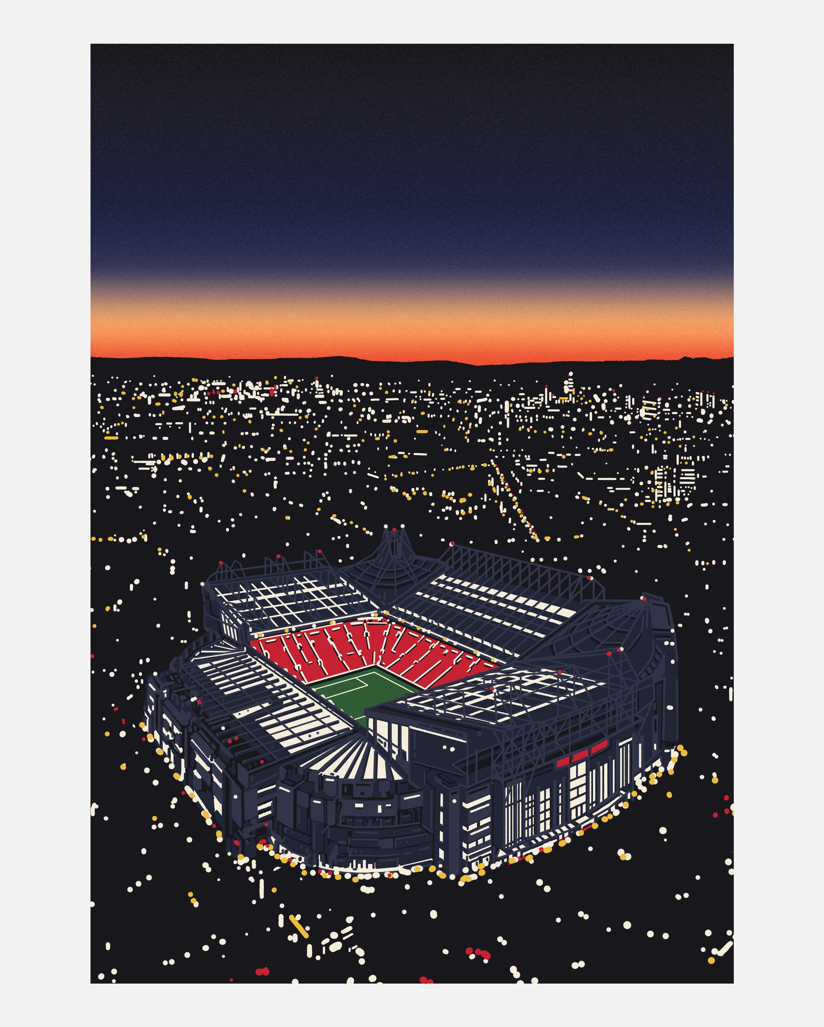 ART OF United Under The Lights Framed Print | Football Art