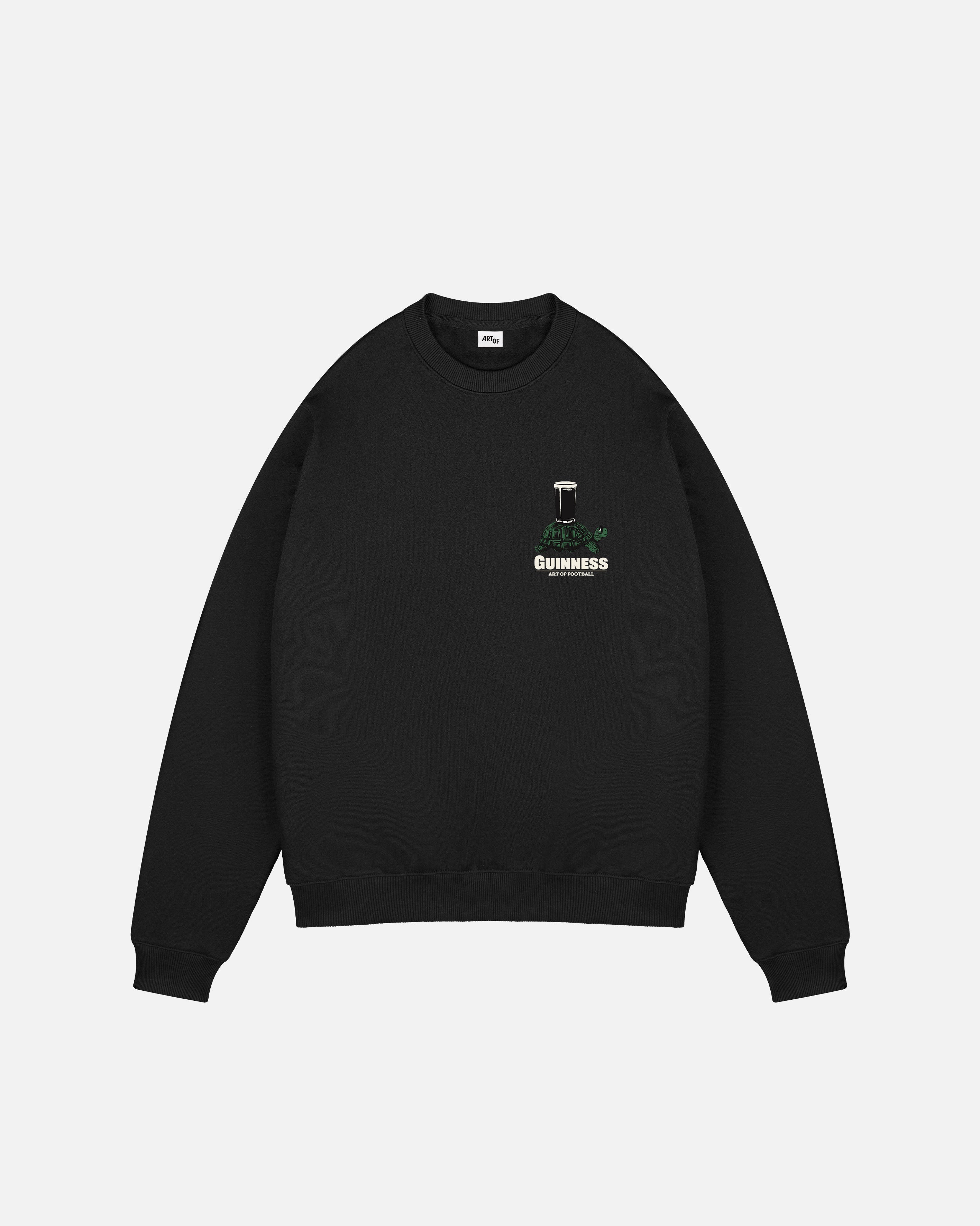 ART OF Guinness It's a Long Season Black Sweat | Graphic Football Top