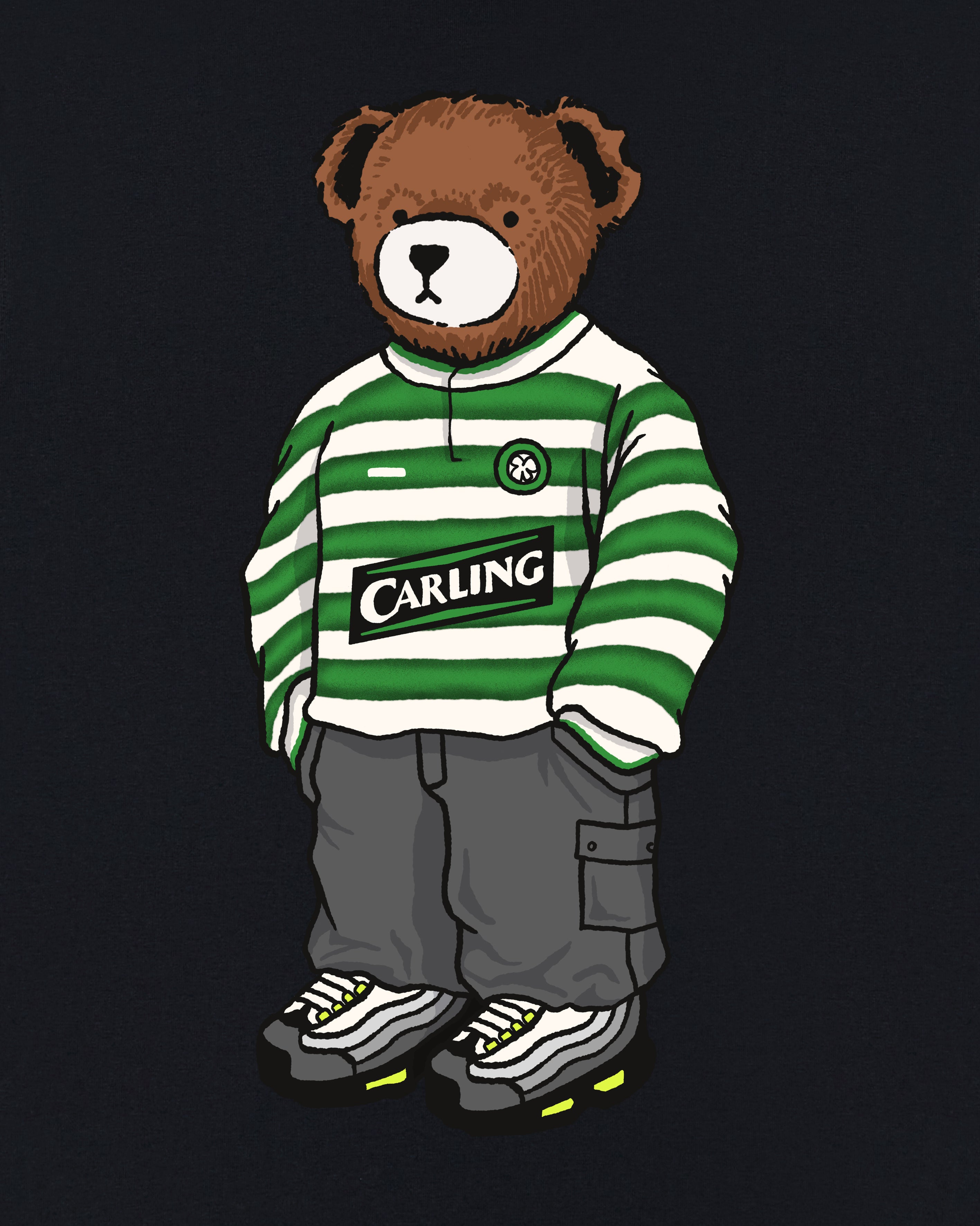 ART OF Bhoys Home Pickles Tee | Celtic Black Graphic Football T-shirt