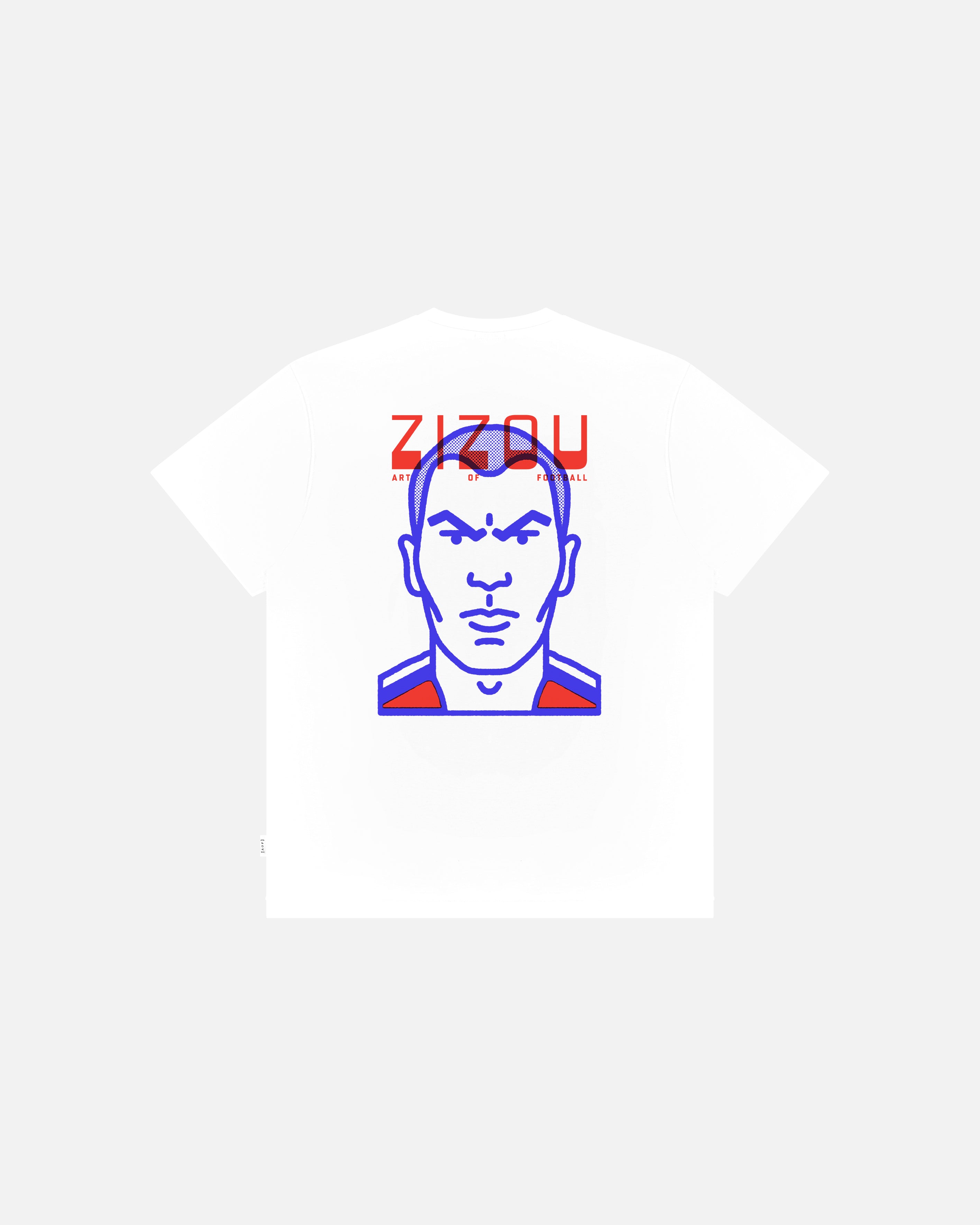 AOF Zizou Tee | White Graphic T-shirt | Art Of Football