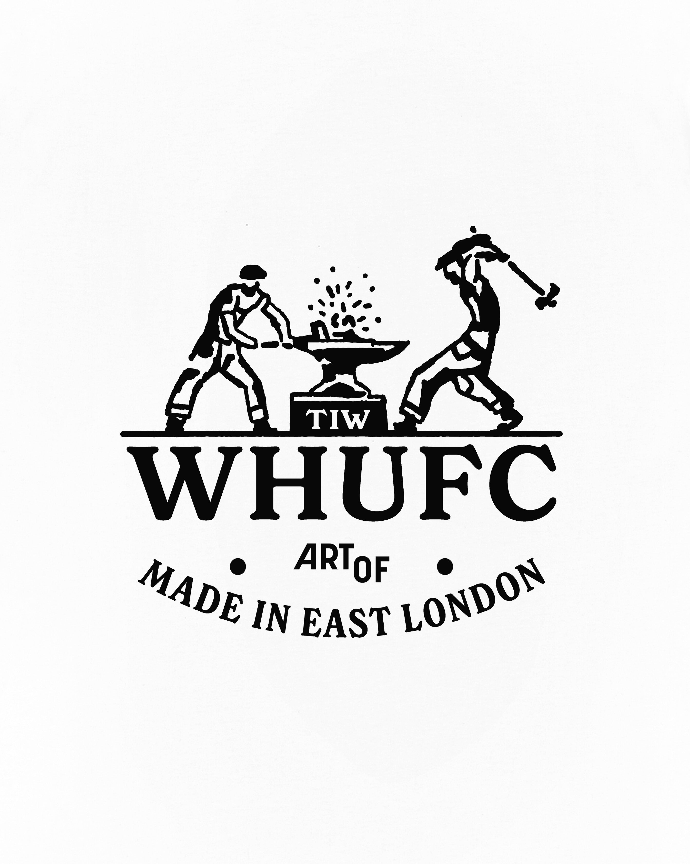 ART OF x West Ham Anvil Tee | White Graphic Football T-shirt