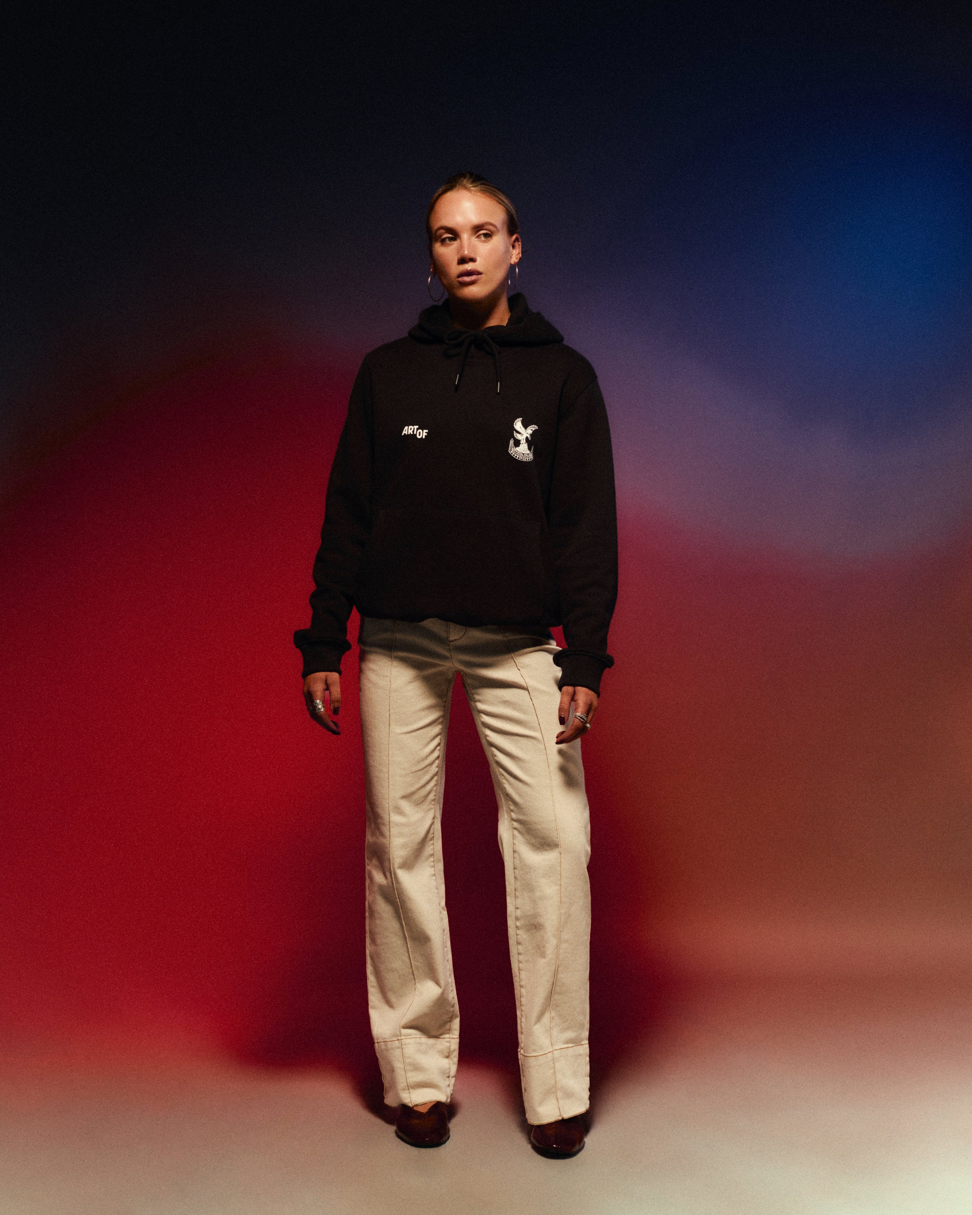 ART OF x Crystal Palace Heritage Hoodie | Black Printed Football Sweat