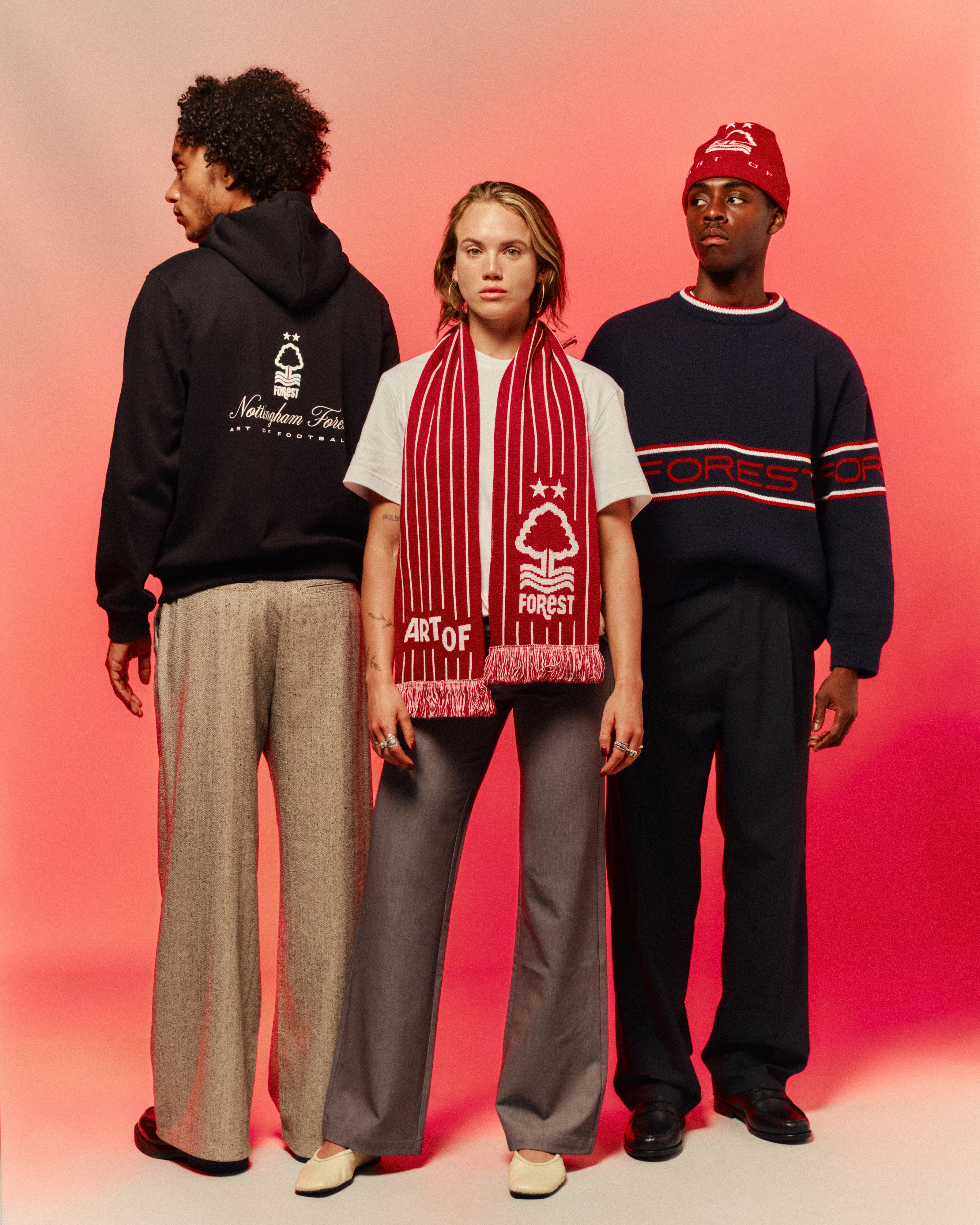 ART OF x Forest Heritage Hoodie | Black Printed Football Sweat