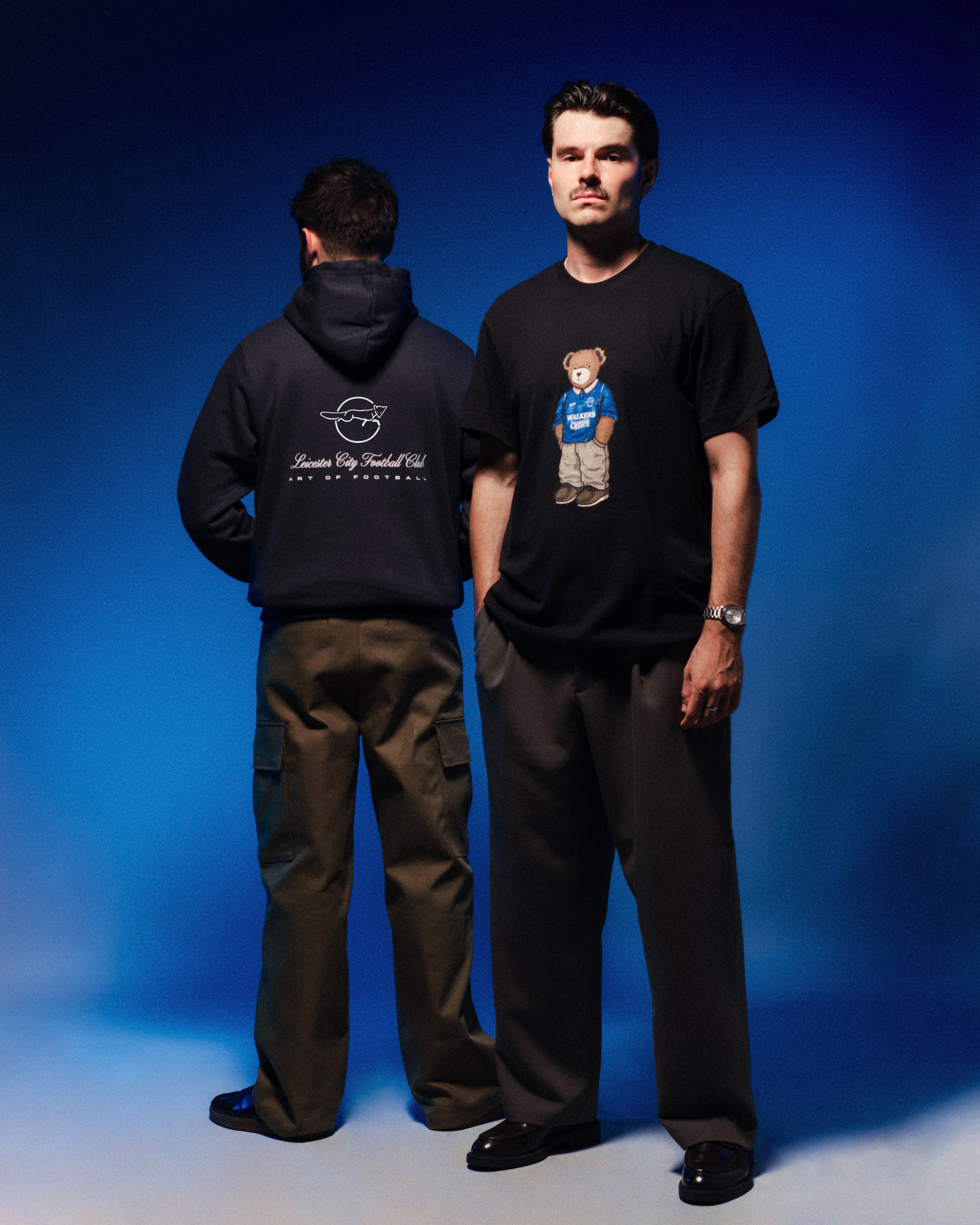 ART OF x Leicester Heritage Hoodie | LCFC Navy Printed Football Sweat