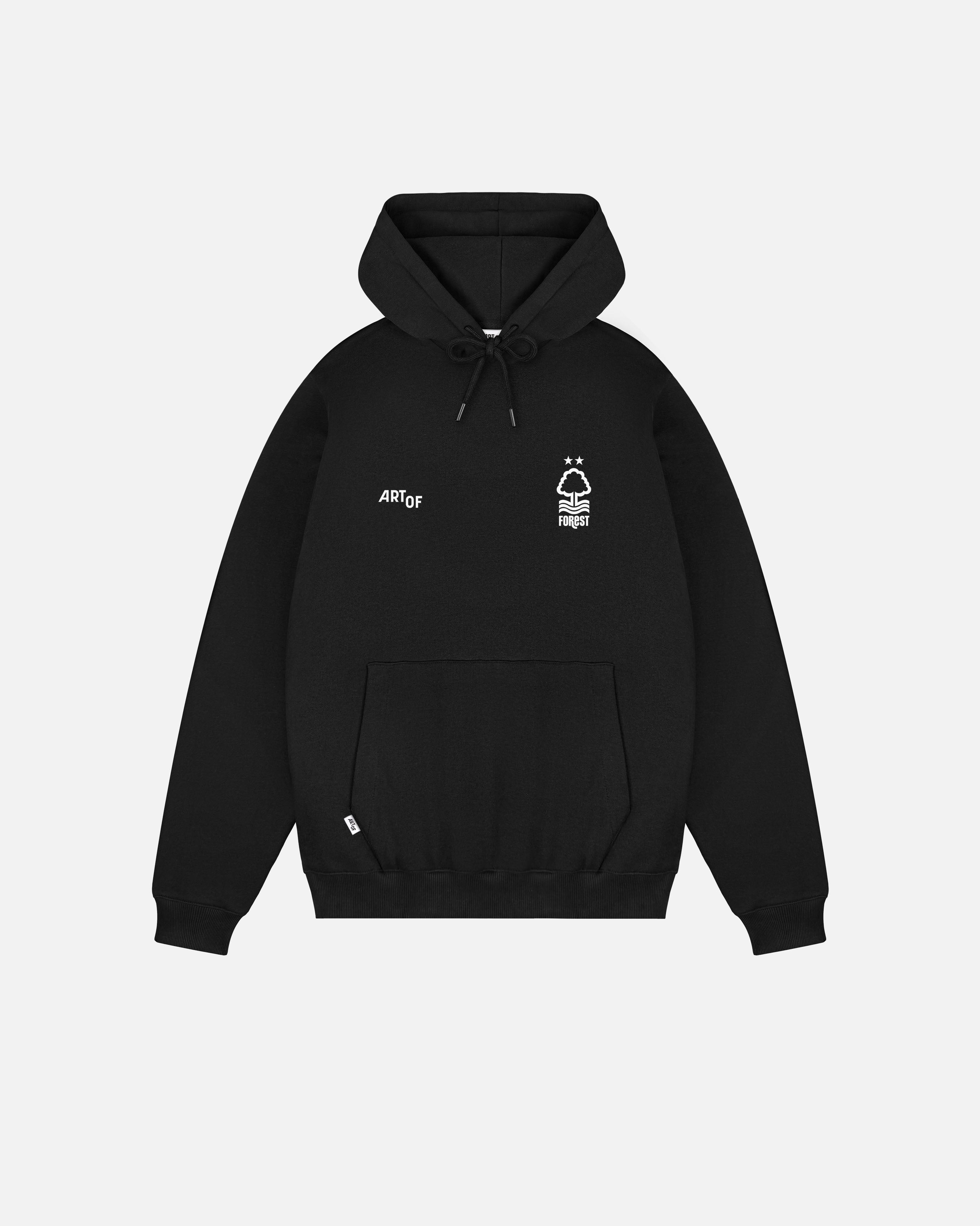ART OF x Forest Heritage Hoodie | Black Printed Football Sweat