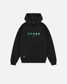 ART OF x Hibernian Embroidered Classics Black Hoodie | Football Sweat