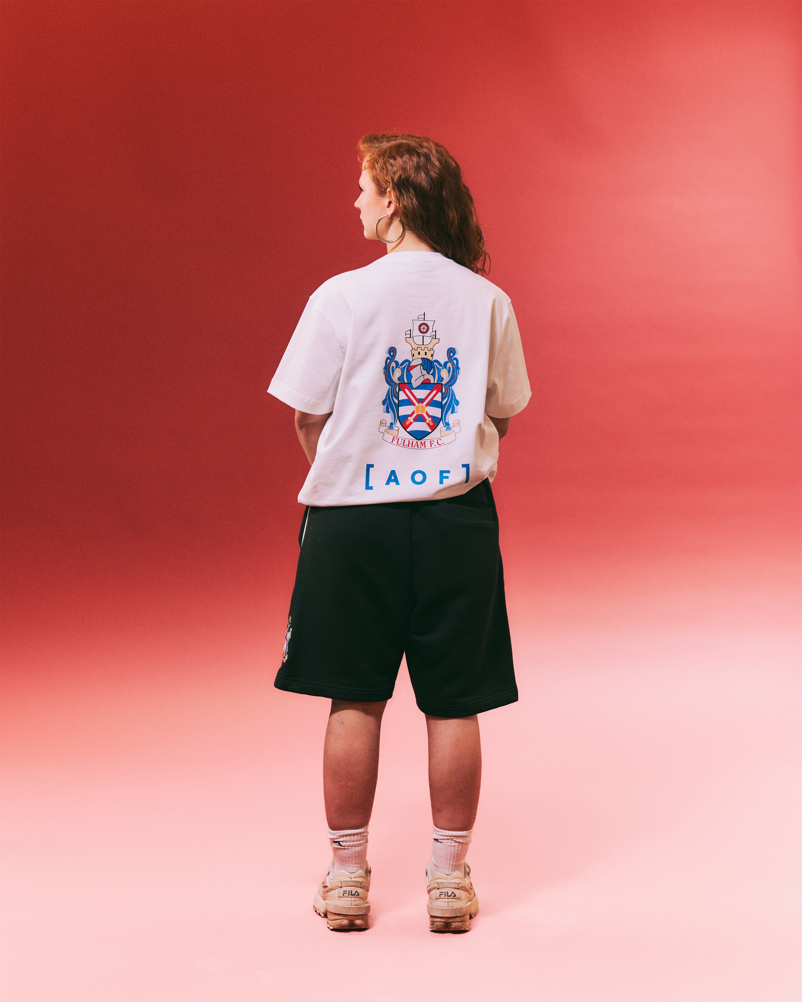 ART OF x Fulham 90s Crest Tee | White Graphic Football T-shirt