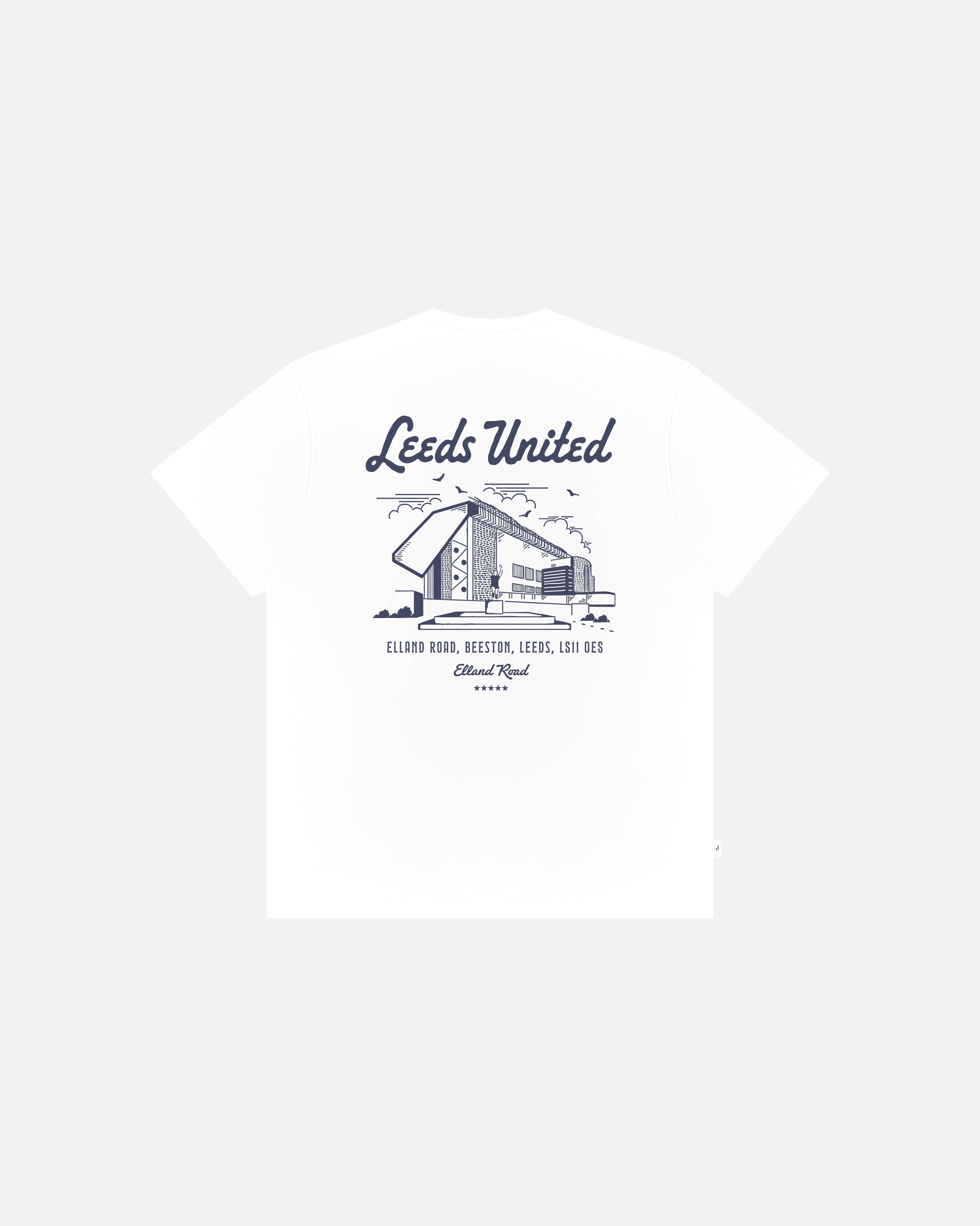 ART OF x Leeds United Motel Tee | LUFC White Graphic Football T-shirt