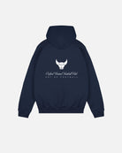 ART OF x Oxford Heritage Hoodie | Navy Printed Football Sweat