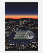ART OF Toon Under The Lights Framed Print | Football Art