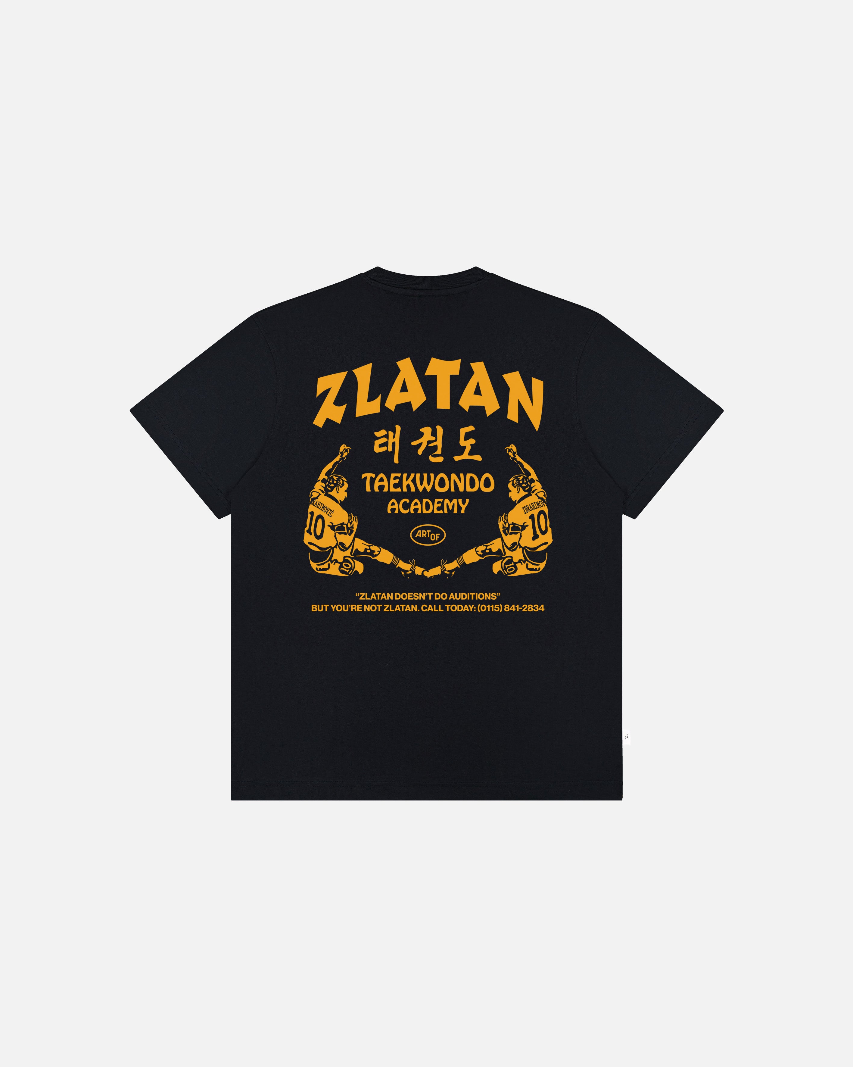 ART OF Zlatan Tee | Black Graphic Football T-shirt