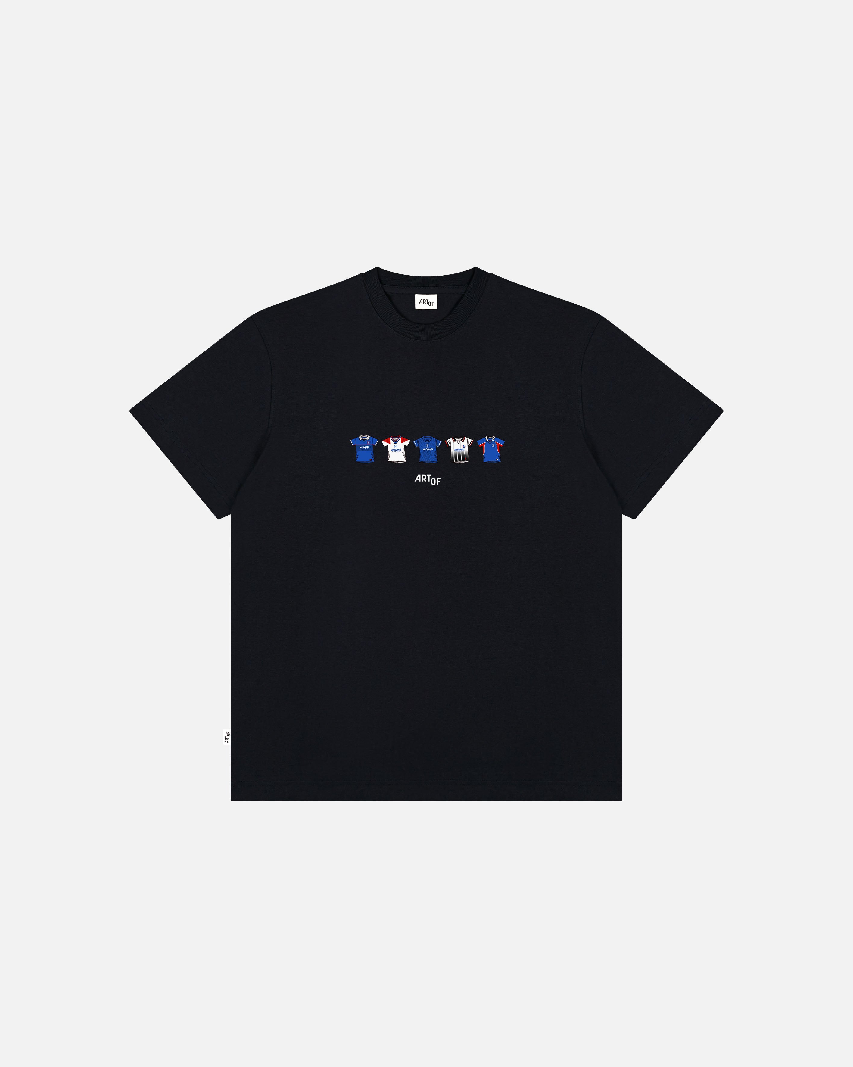 ART OF Football RFC Printed Classics Tee | AOF Black Graphic T-shirt