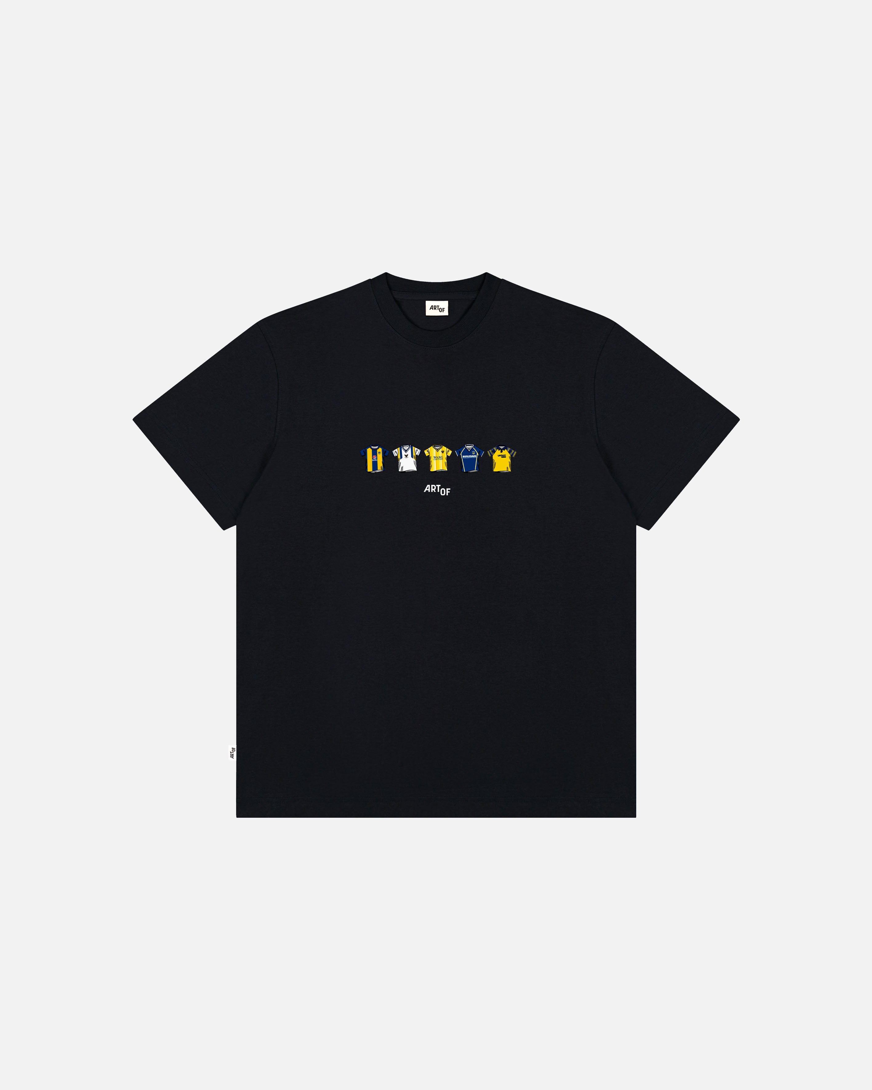 ART OF x Oxford Printed Classics Tee | Black Graphic Football T-shirt
