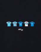 ART OF Napoli Printed Classics Tee | Black Graphic Football T-shirt