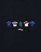 ART OF Scotland Printed Classics Tee | Black Graphic Football T-shirt
