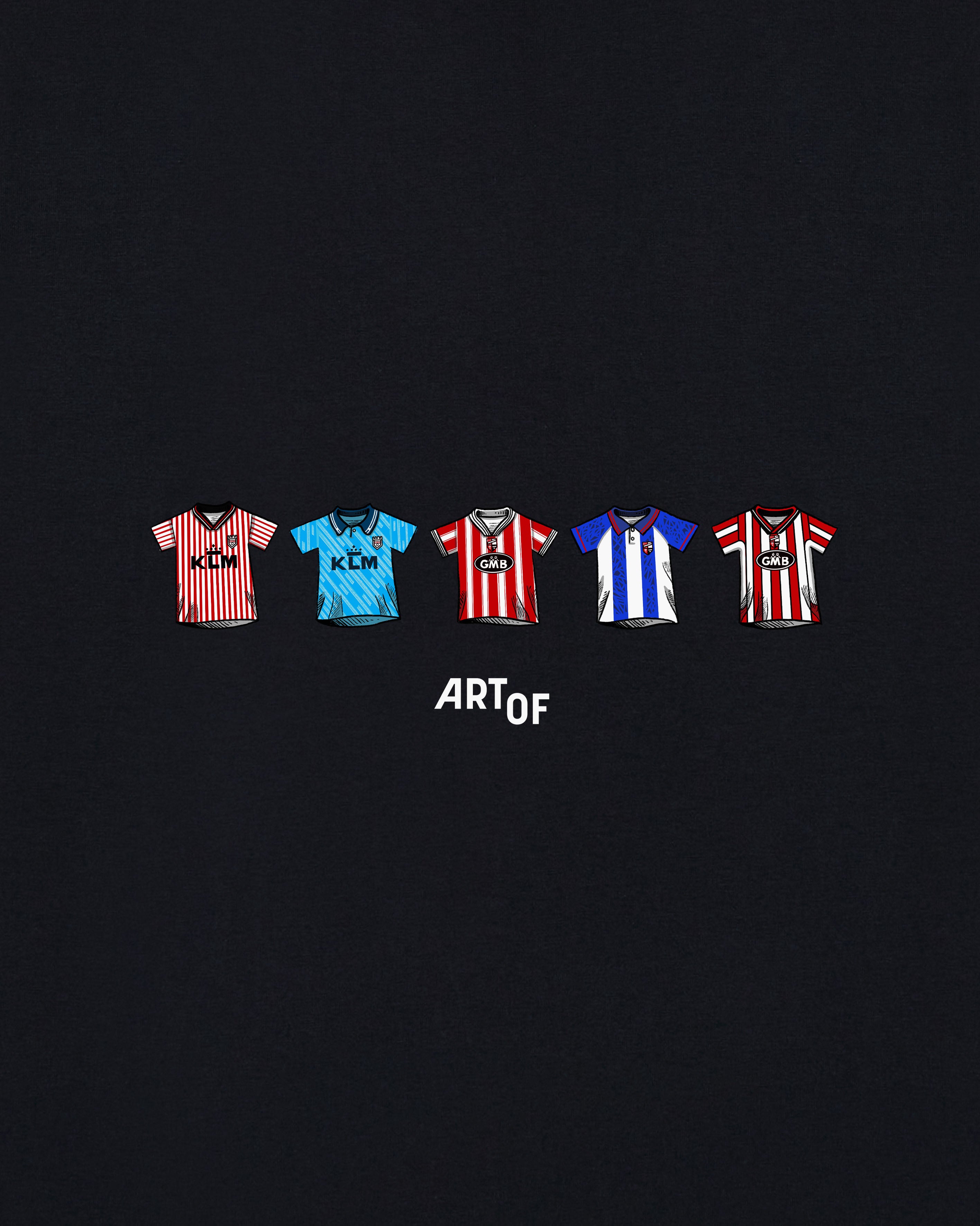 ART OF x Brentford Printed Classics Tee | Black Football T-shirt