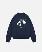 ART OF Fergie Time Navy Sweat | MUFC Graphic Football Top