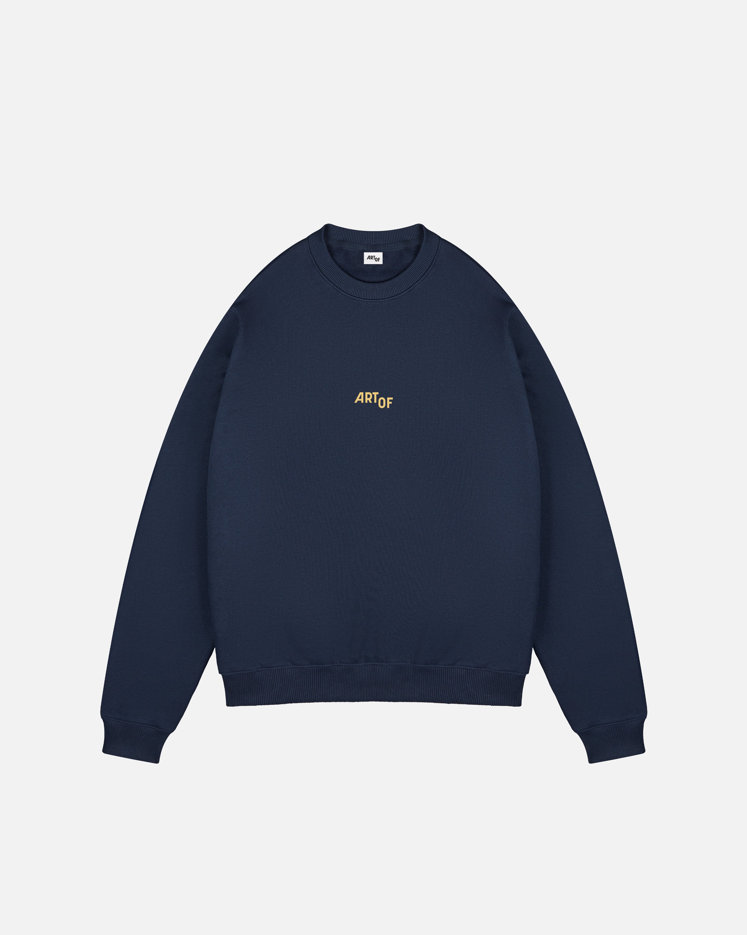 ART OF AFC 03/04 Moodboard Sweat | Navy Graphic Football Top