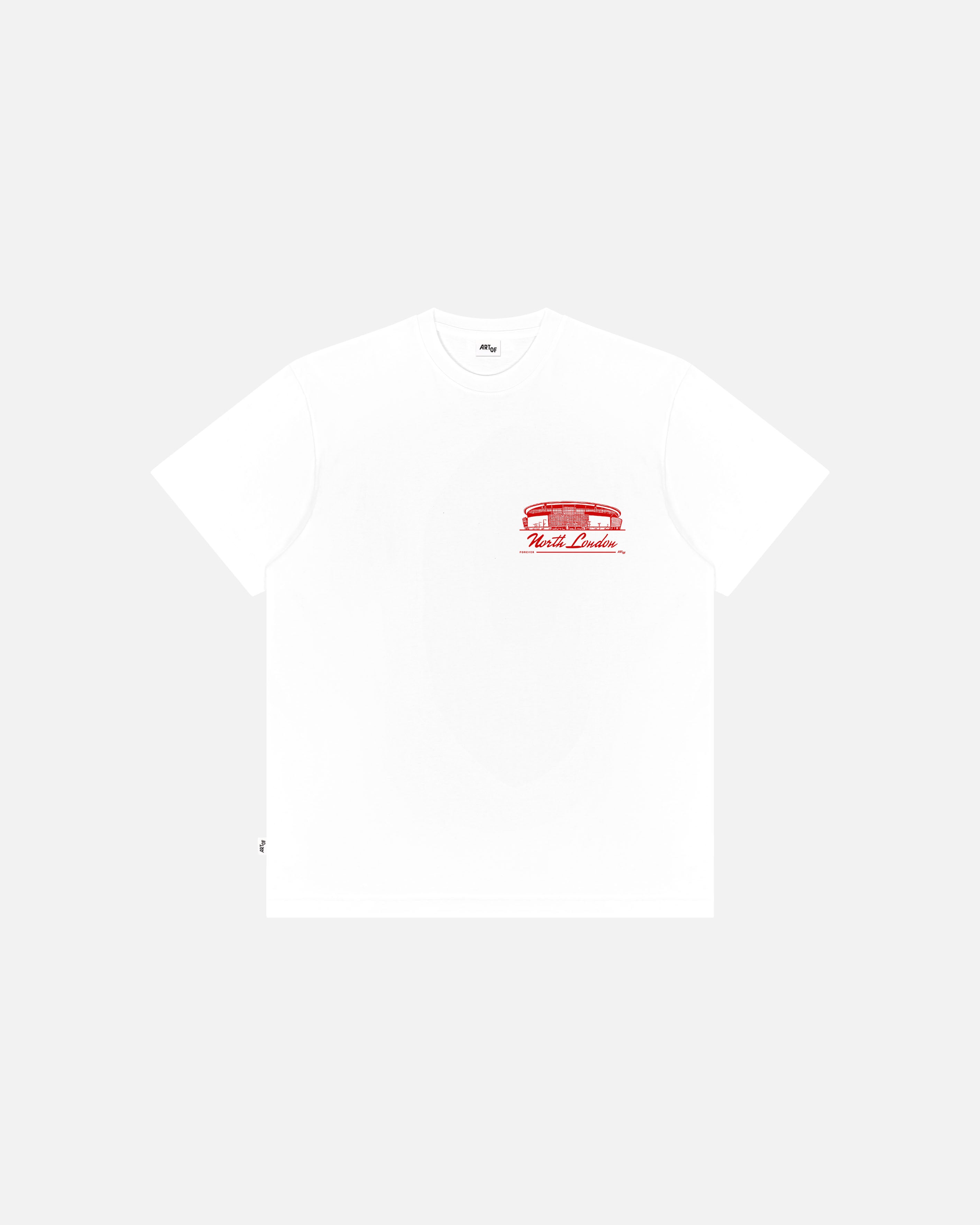 ART OF North London Forever Tee | White Graphic Football T-shirt