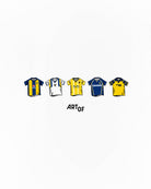 ART OF x Oxford Printed Classics Tee | White Graphic Football T-shirt